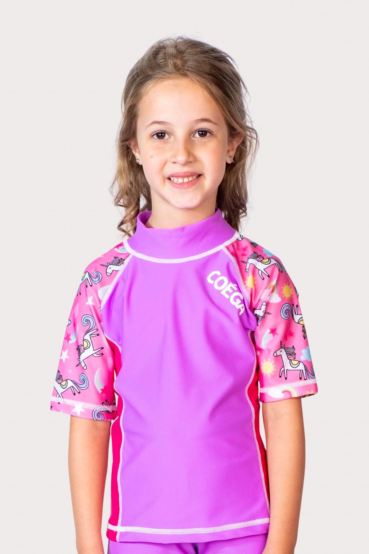 COEGA Girls Kids Rashguard - Short Sleeve