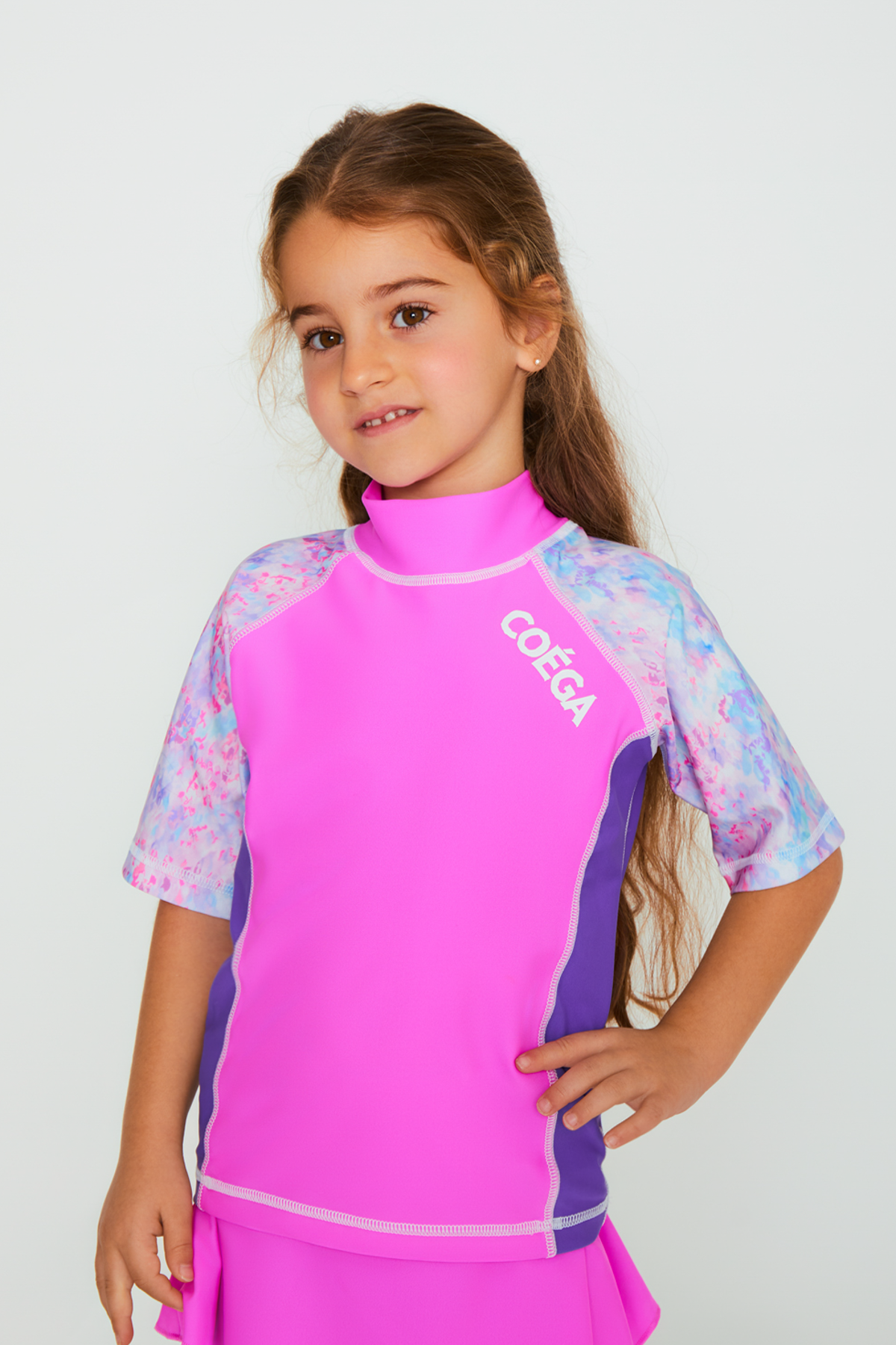 COEGA Girls Kids Rash Guard - Short Sleeve