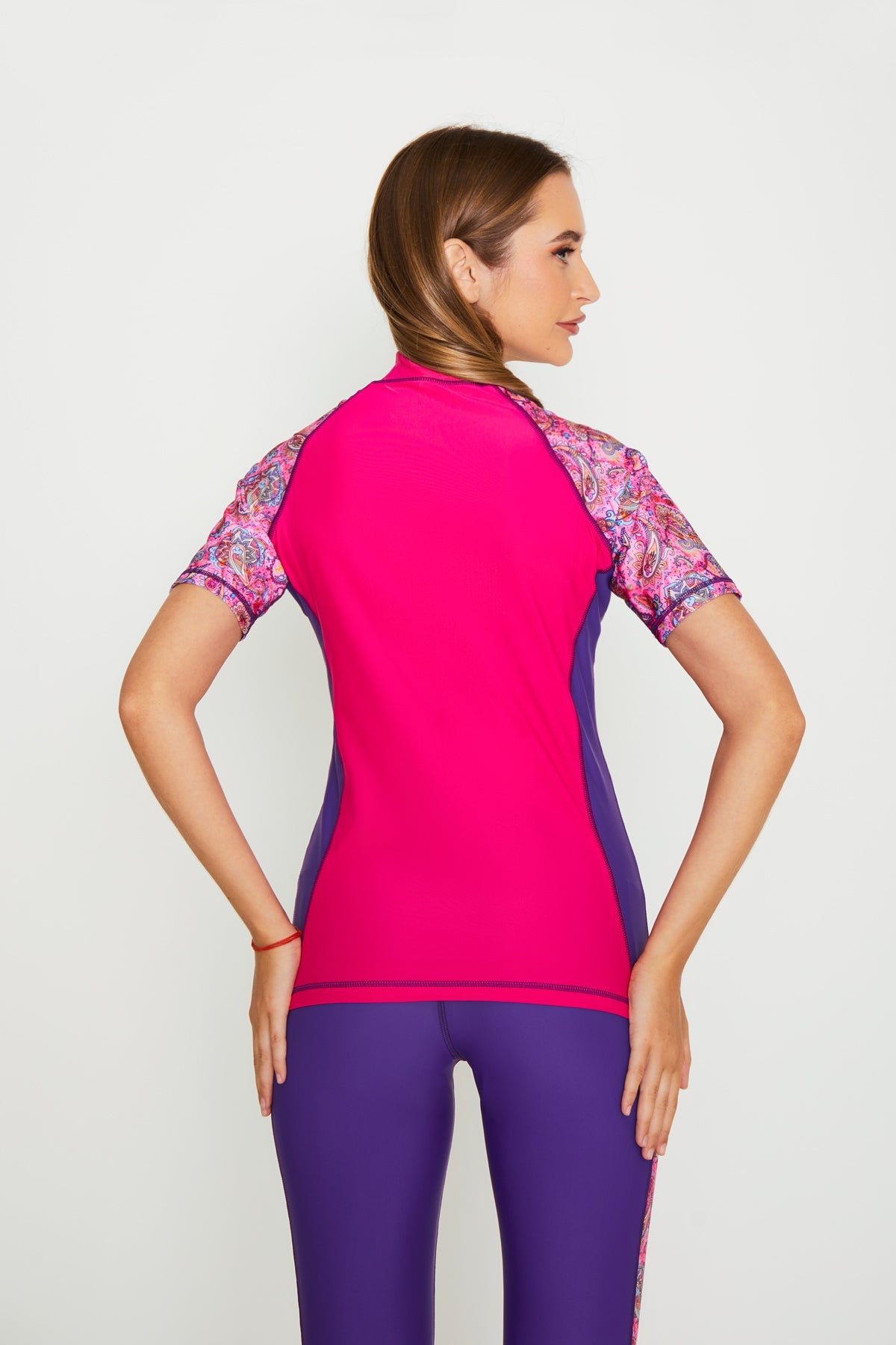 COEGA Ladies Rash Guard - Short Sleeve with Zip