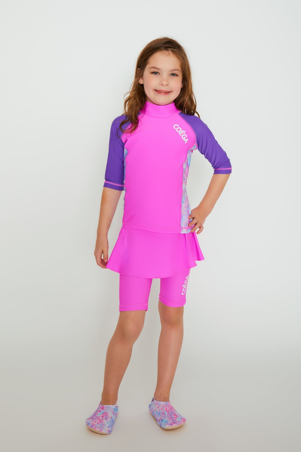 COEGA Girls Kids Skirted Swim Suit - Two Piece