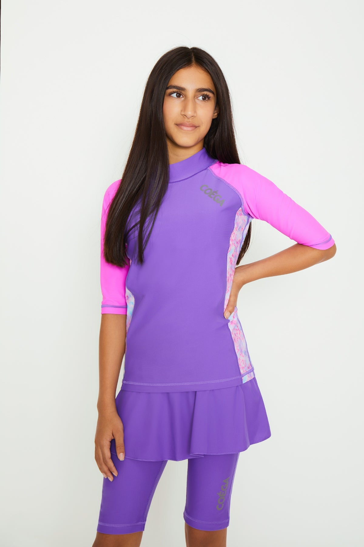 COEGA Girls Youth Skirted Swim Suit - Two Piece