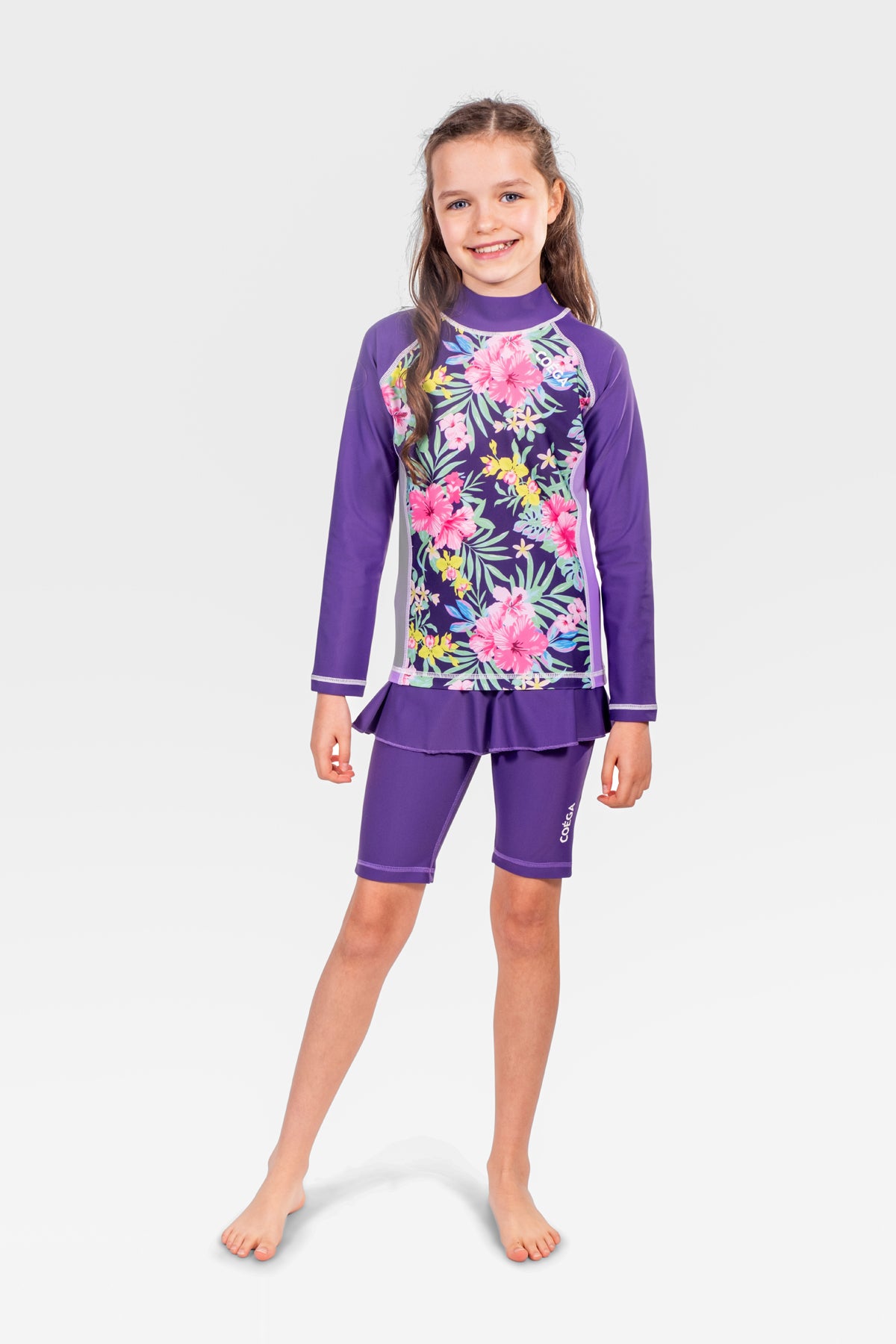 COEGA Girls Kids Rash Guard - Long Sleeve