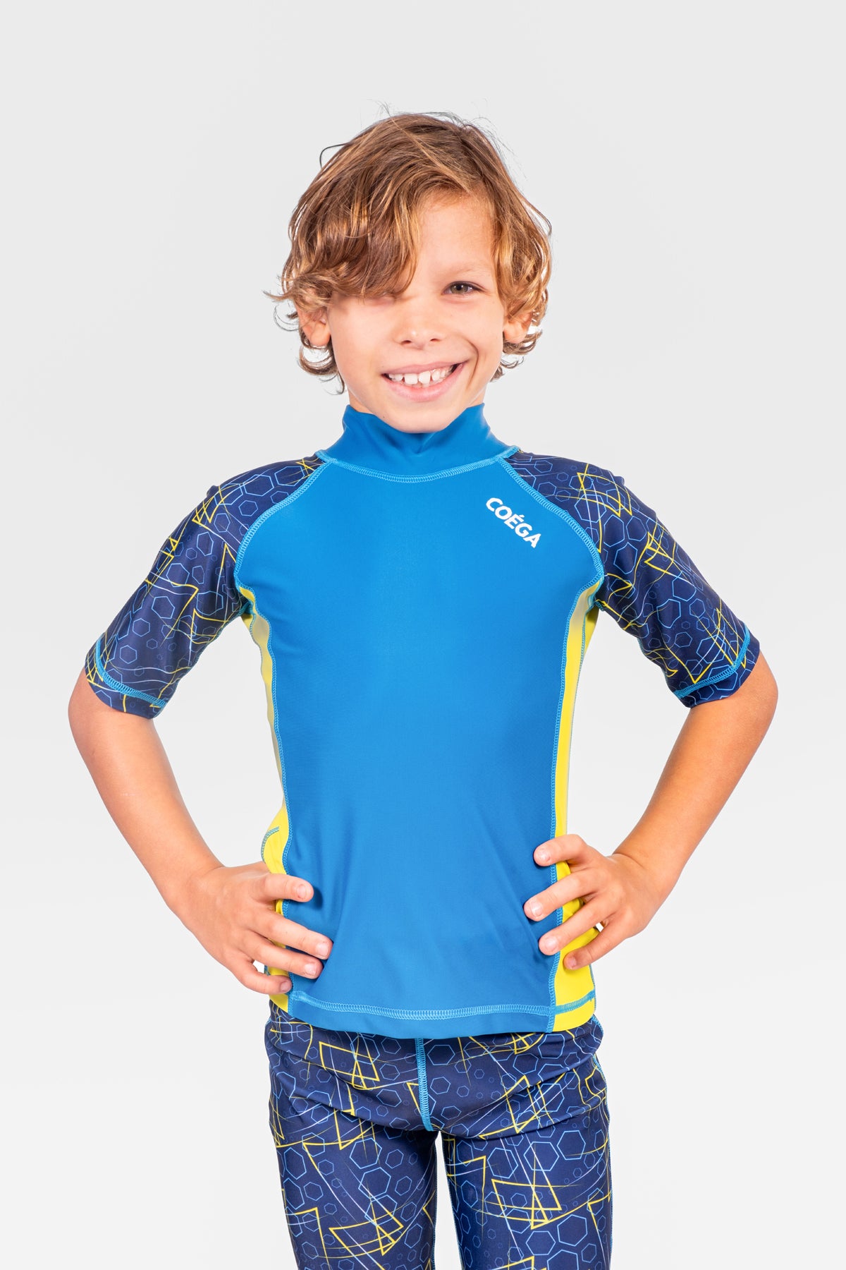 COEGA Boys Kids Rash Guard - Short Sleeve