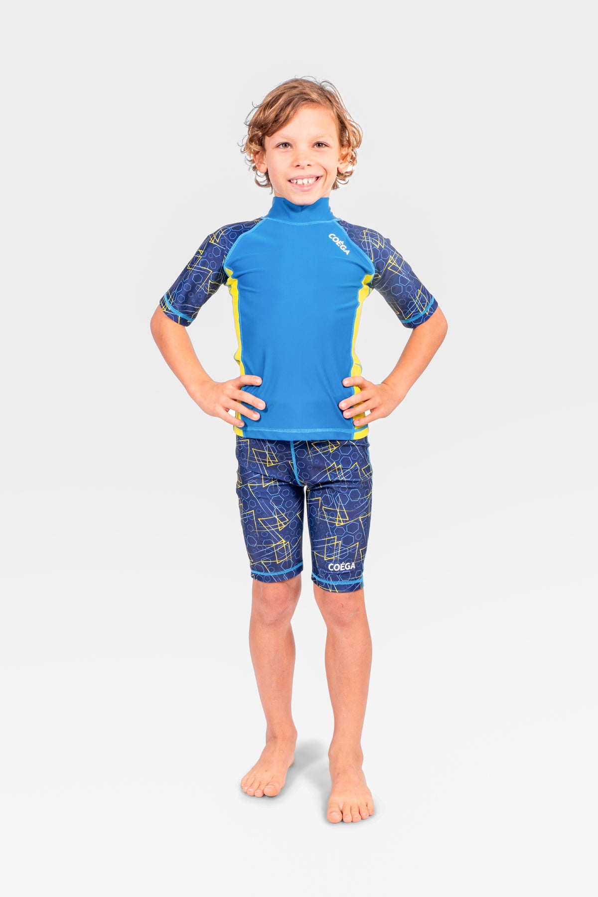 COEGA Boys Kids Rash Guard - Short Sleeve