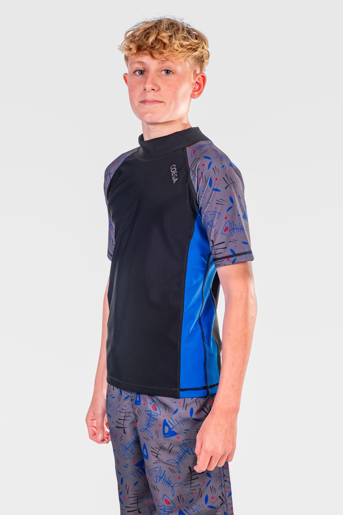 COEGA Boys Youth Rash Guard - Short Sleeve