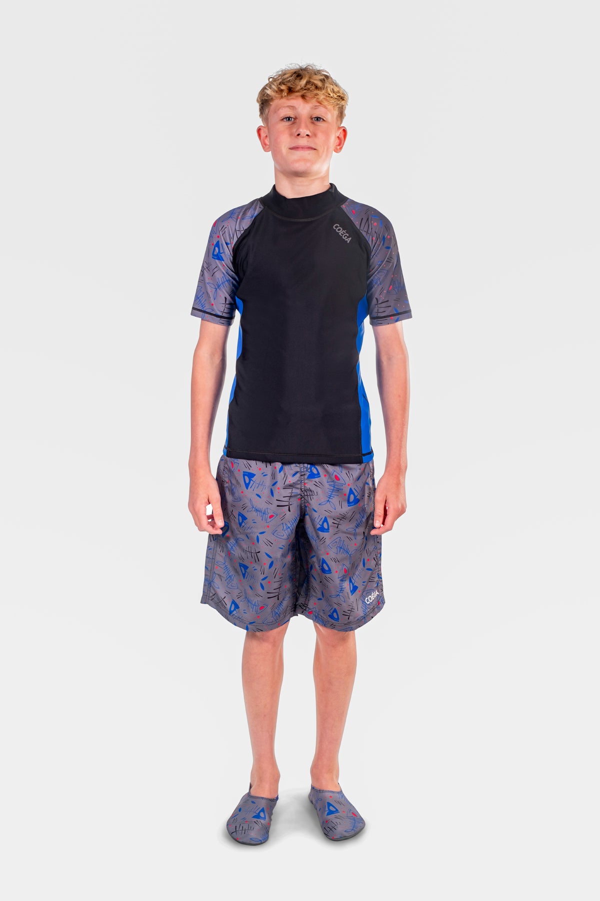 COEGA Boys Youth Rash Guard - Short Sleeve