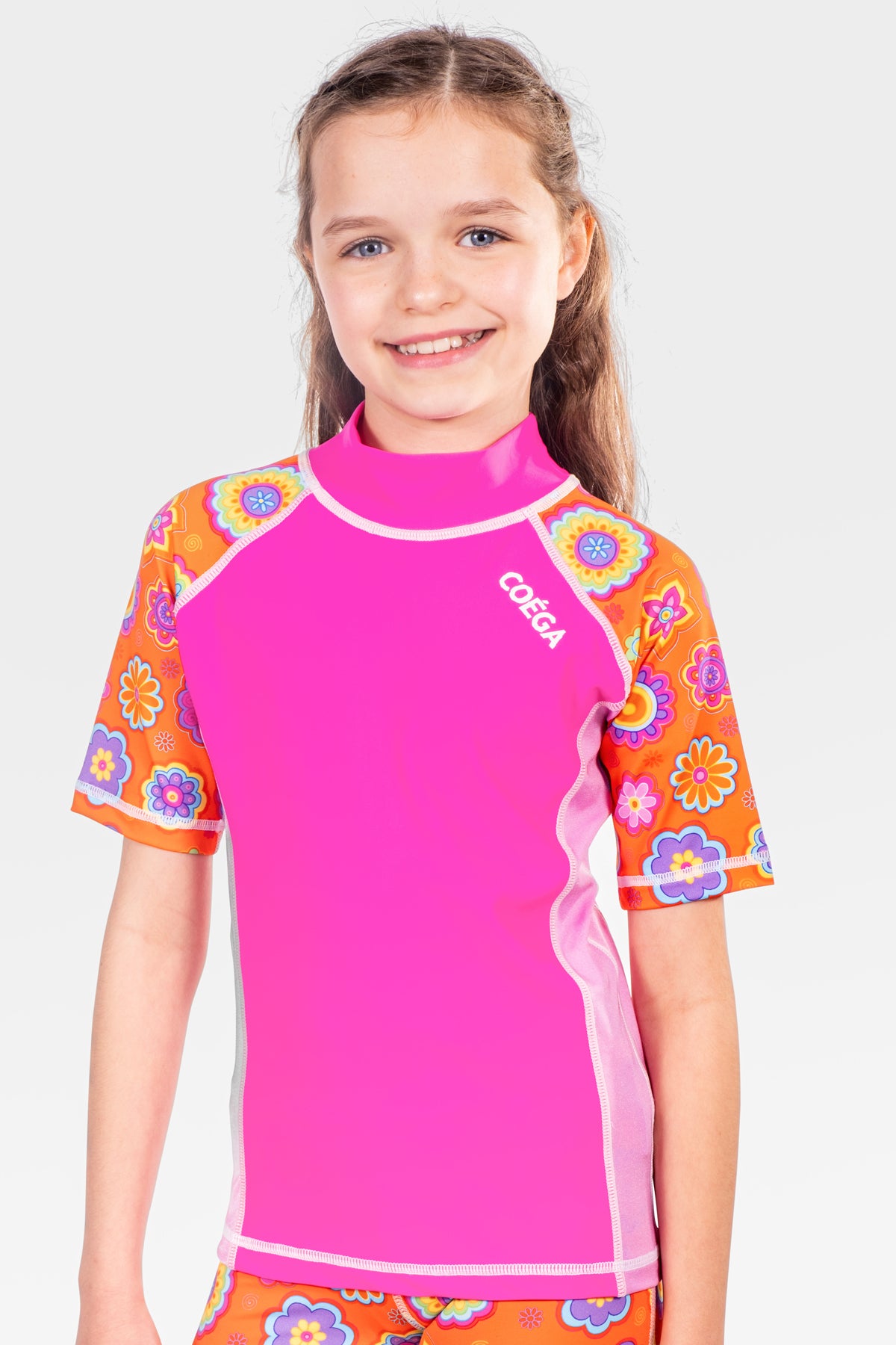 COEGA Girls Kids Rash Guard - Short Sleeve