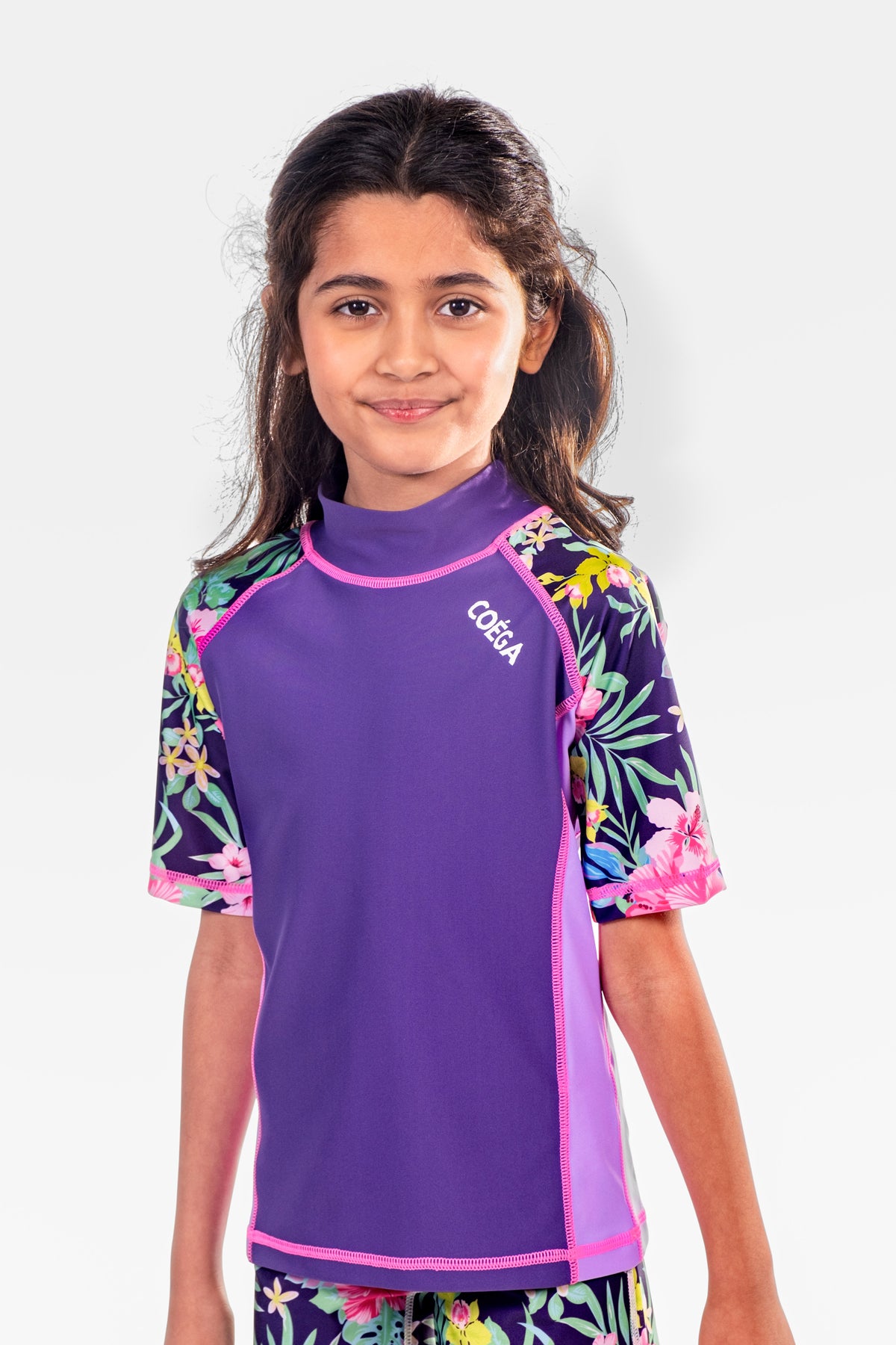 COEGA Girls Kids Rash Guard - Short Sleeve