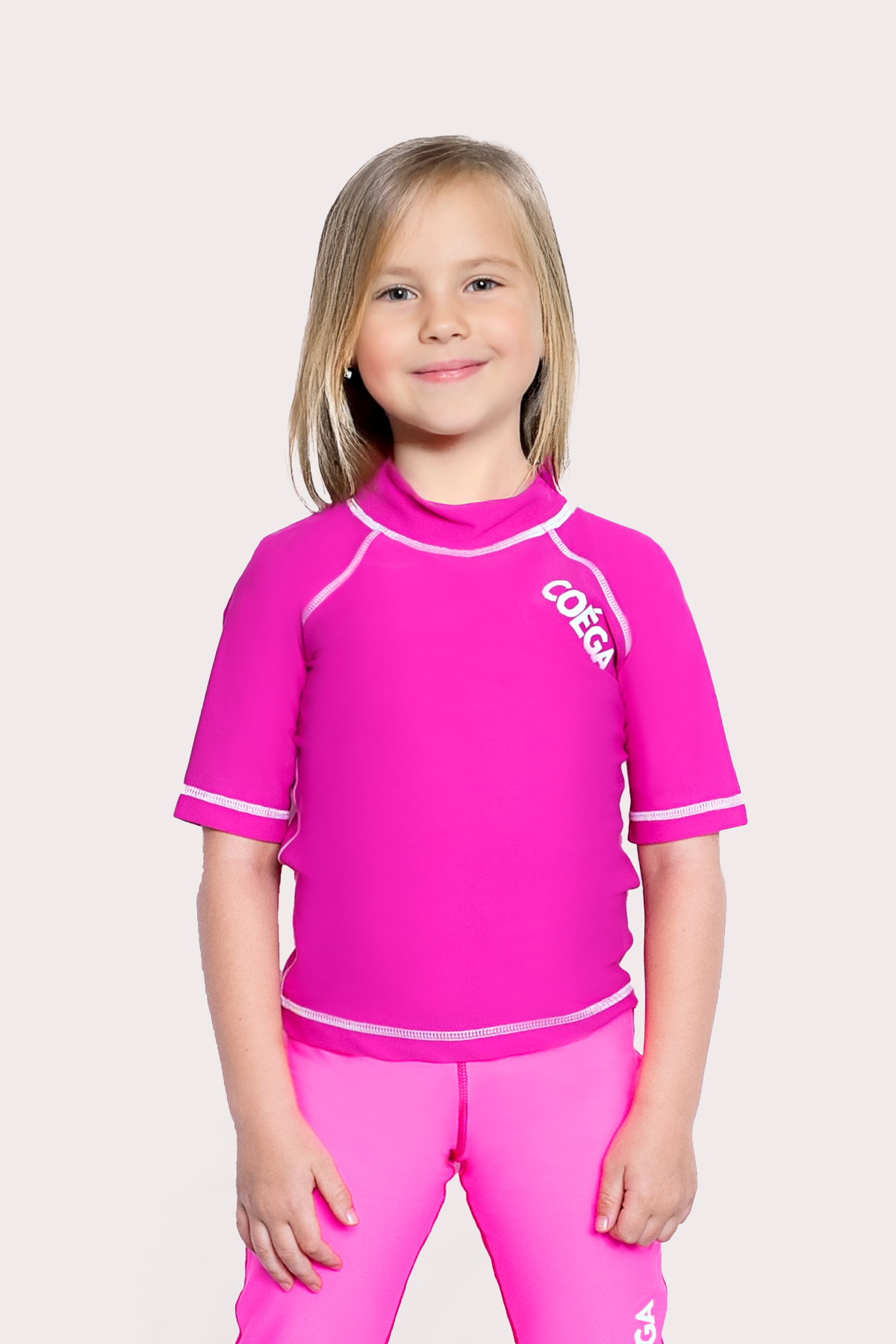 COEGA Girls Kids Rash Guard - Short Sleeve