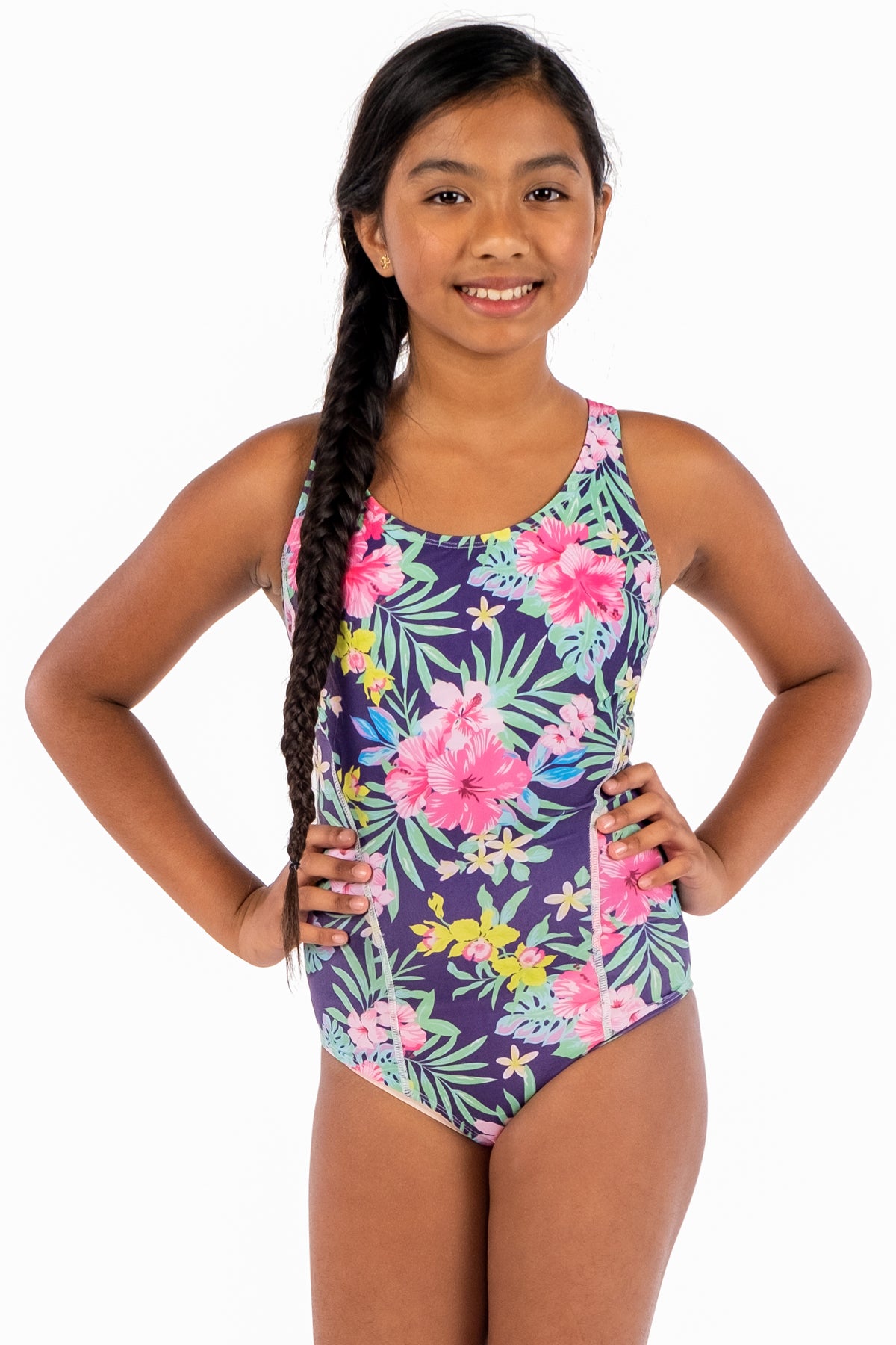 Girls Swimwear Junior Skirted Bathing Suit One Piece Swimsuit Bathers Skirt