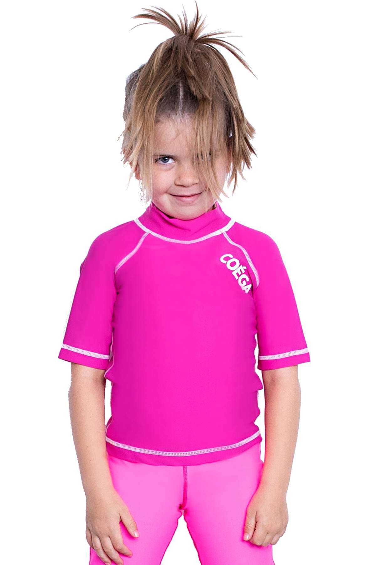 COEGA Girls Kids Rashguard - Short Sleeve